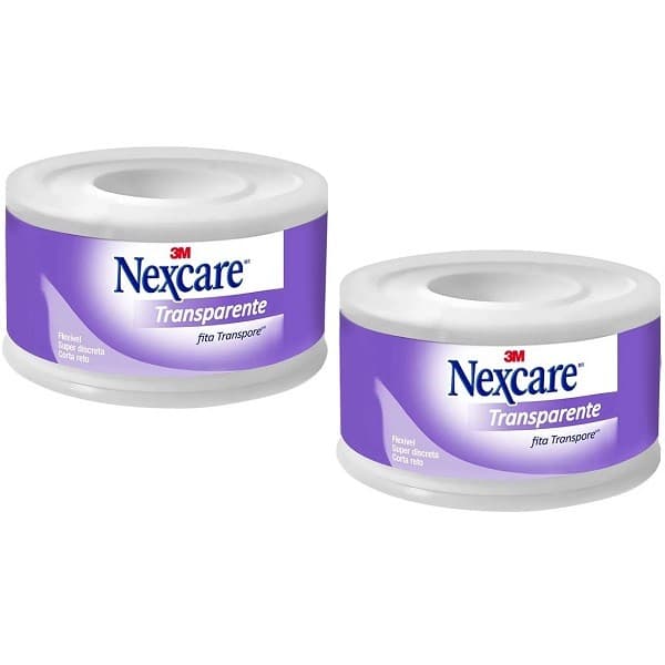 Kit com 2 Fita Transpore Nexcare 25MM X 4.5M