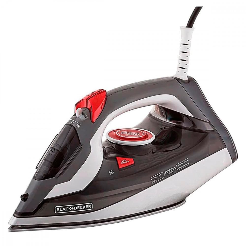 Ferro de Passar Roupa a Vapor Black + Decker Com Vaporizador 1200W 127V Preto - FX3900-BR