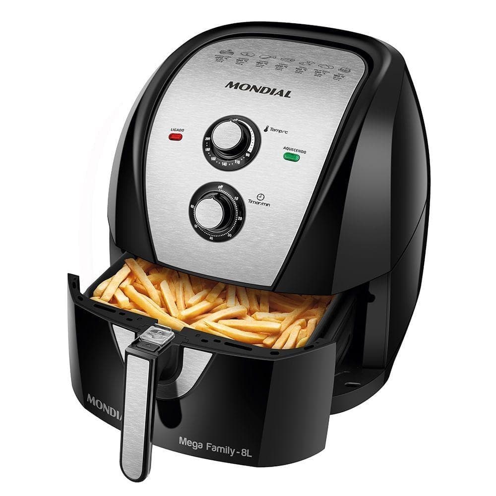 Fritadeira Sem Óleo Air Fryer 8L AFN-80-BI Mondial 110V