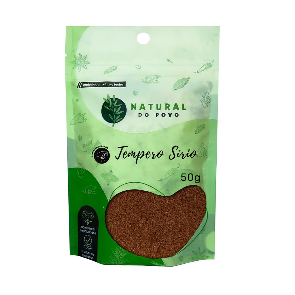 Tempero Sírio Em Pó Alta Qualidade Ingredientes selecionados Premium 50g