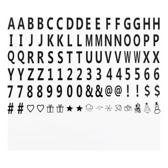 Letras Para Light Box Cinema A4 Letreiro Quadro Led Com 96un Decoração Enfeite Luminária Led