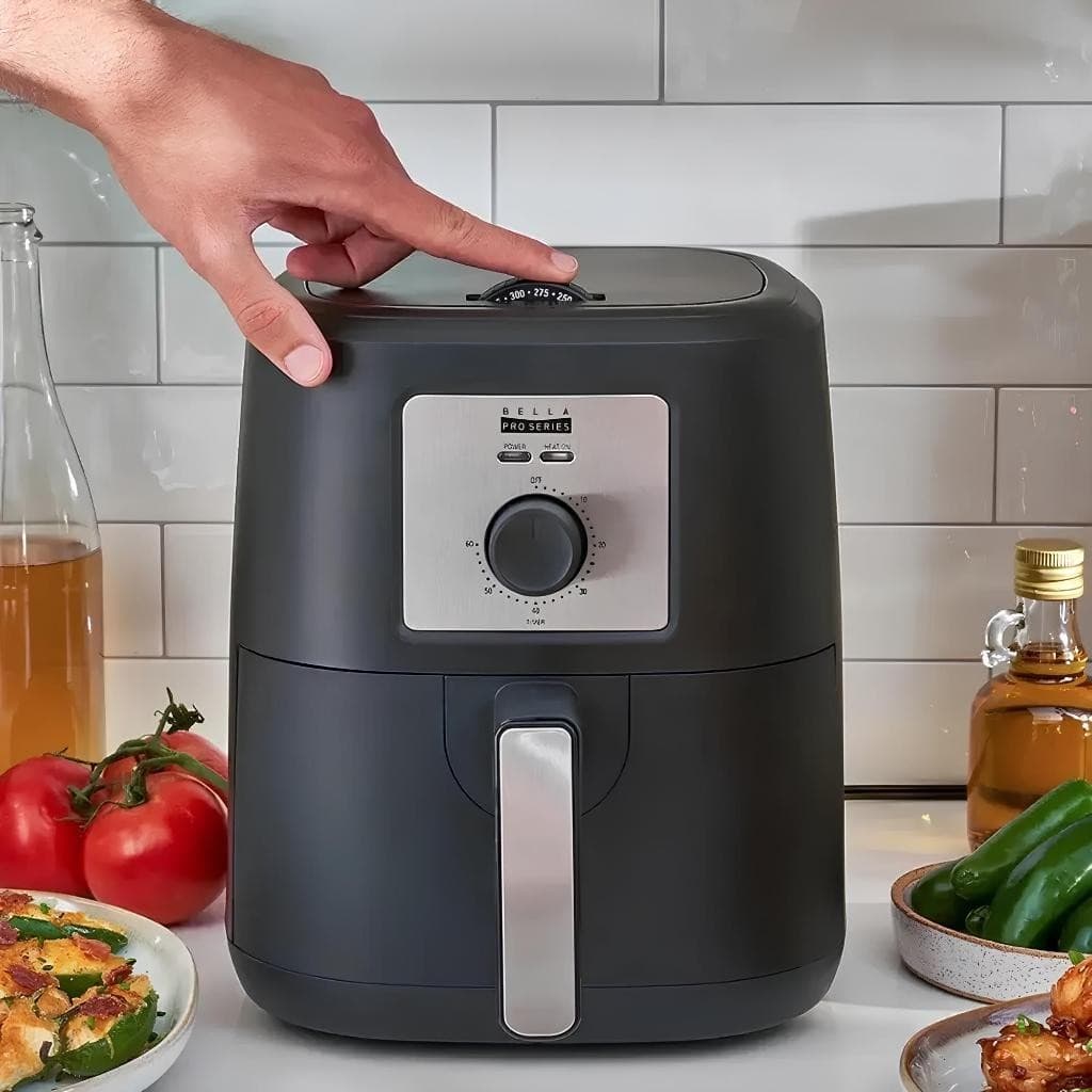 Fritadeira Elétrica Air Fryer 4L 1500W Sem Óleo Antiaderente 110V Saudável

