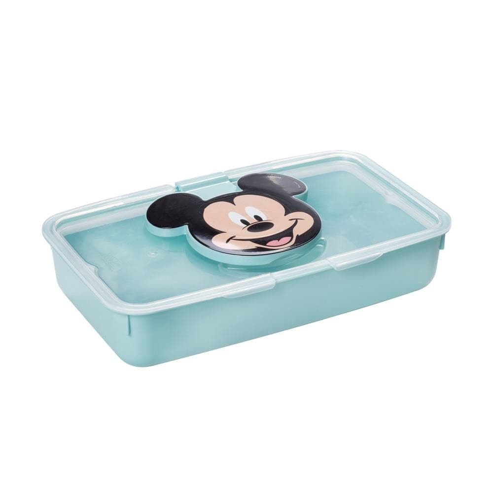 Porta Lenço Umedecido com Vedação Mickey Azul Plasútil