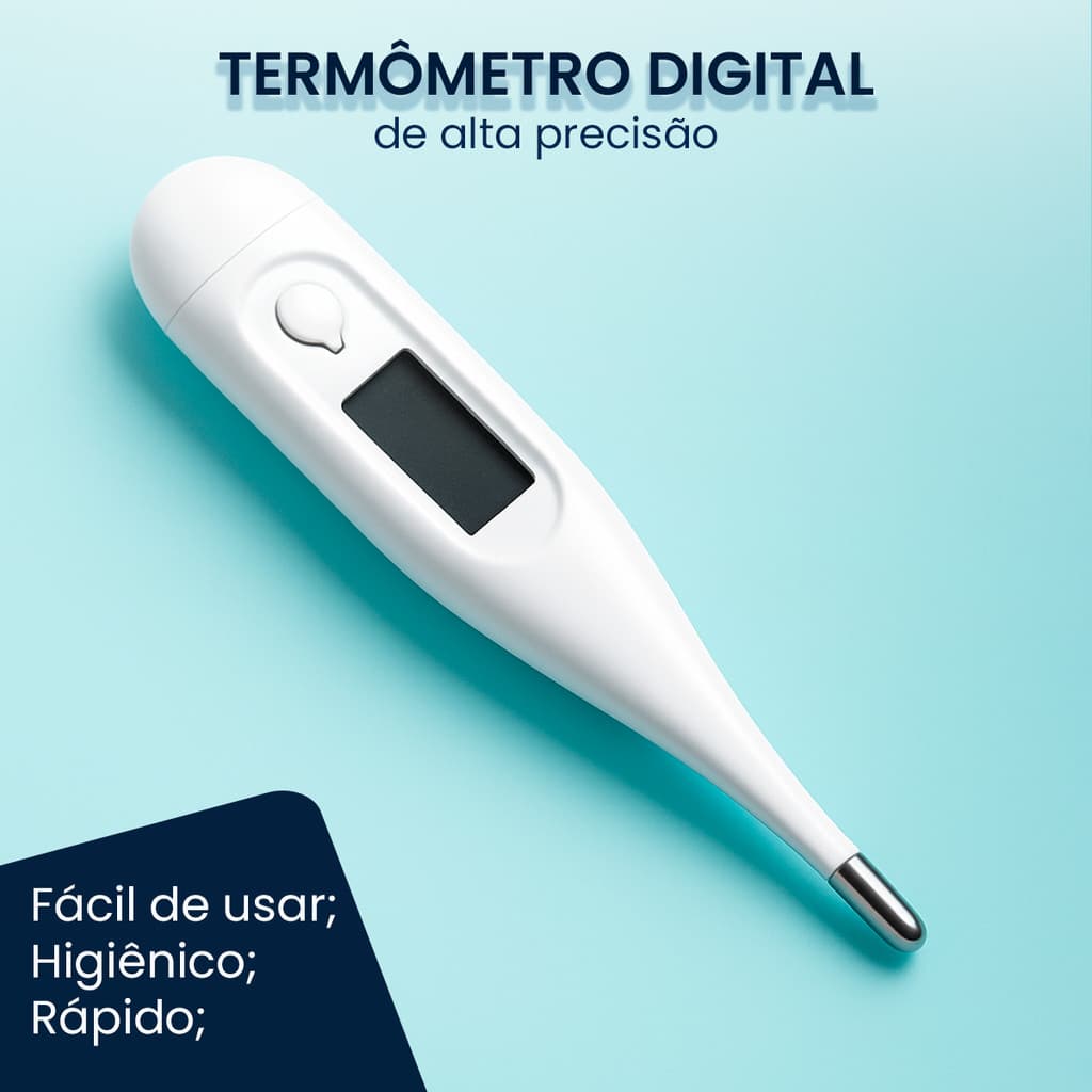 Termômetro Digital Resistente à Água com Leitura Rápida e Precisão Garantida