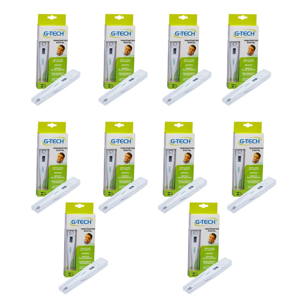 Kit 10 Termometro Clinico Digital G-tech