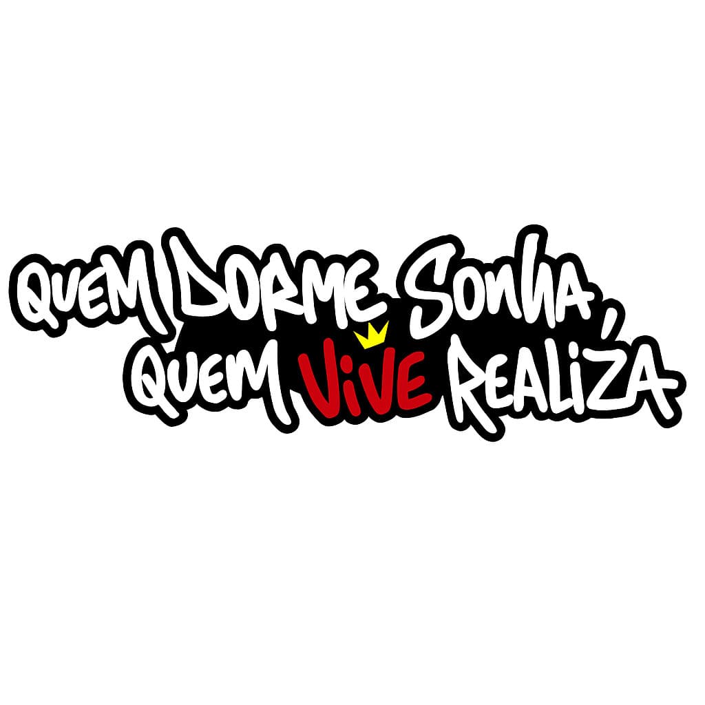 adesivo quem dorme sonha, quem vive realiza para carro moto e caminhão