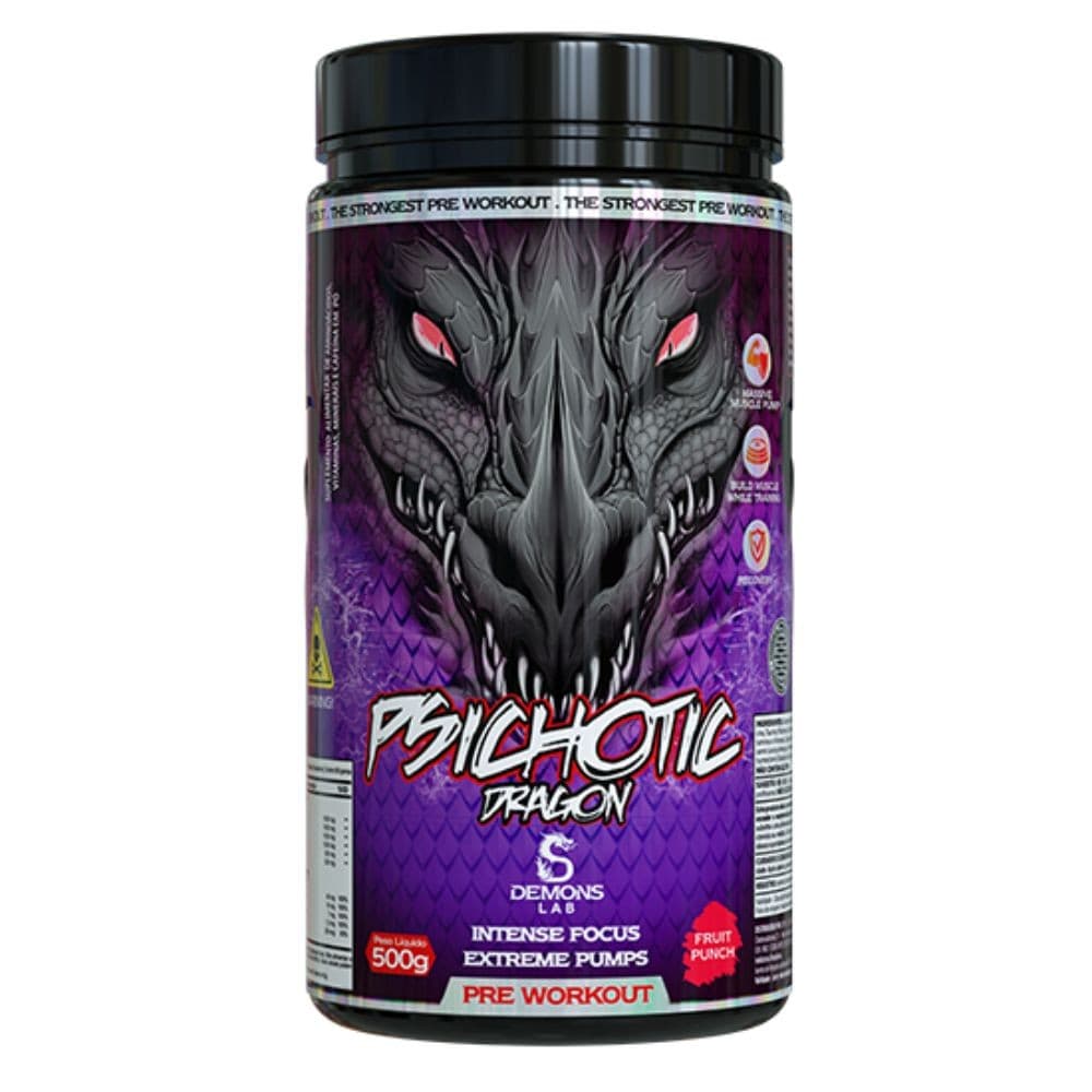 Pre Treino Psichotic Dragon Fruit Punch 500g - Demons Lab
