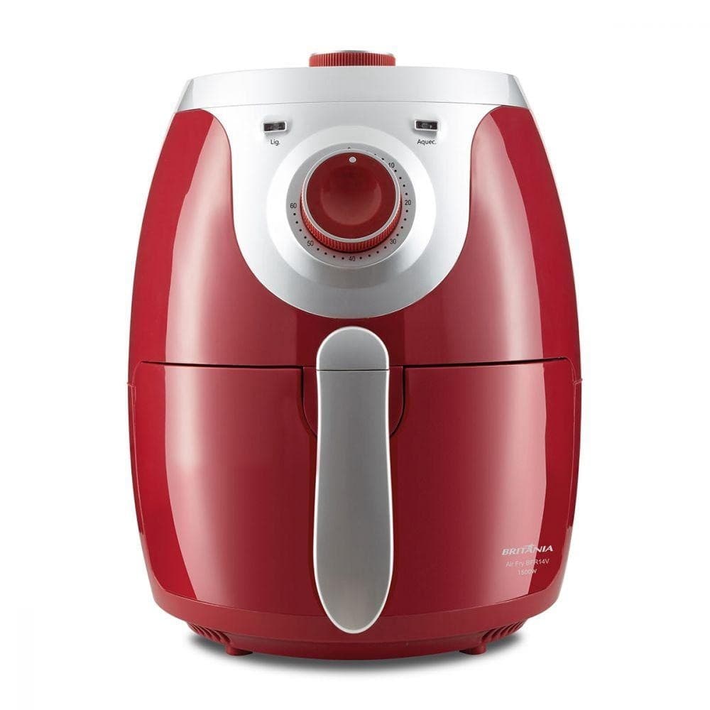 Fritadeira Eletrica Sem Oleo Britania 1500w 220v - Antiaderente C/ Cesto Removivel