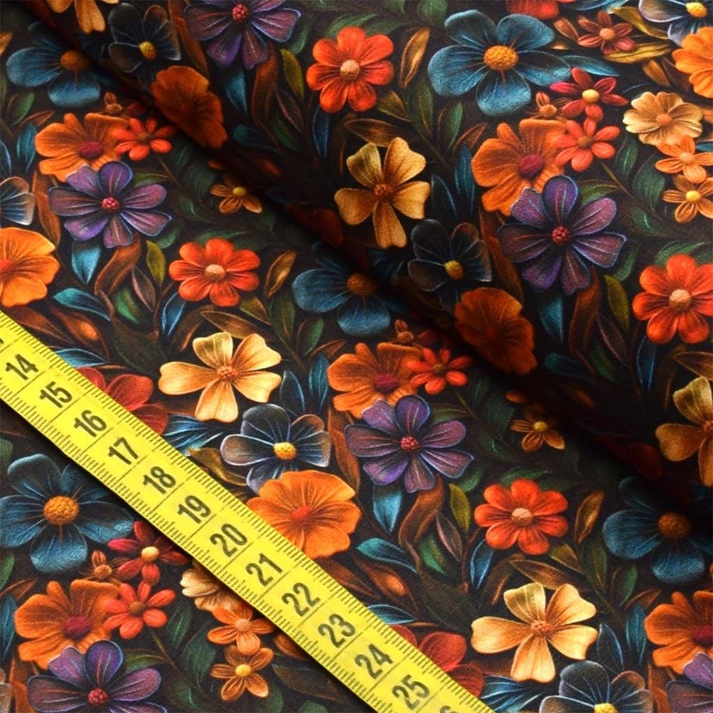 Tecido Estampado Para Patchwork - Velour 1 (0,50x1,50)