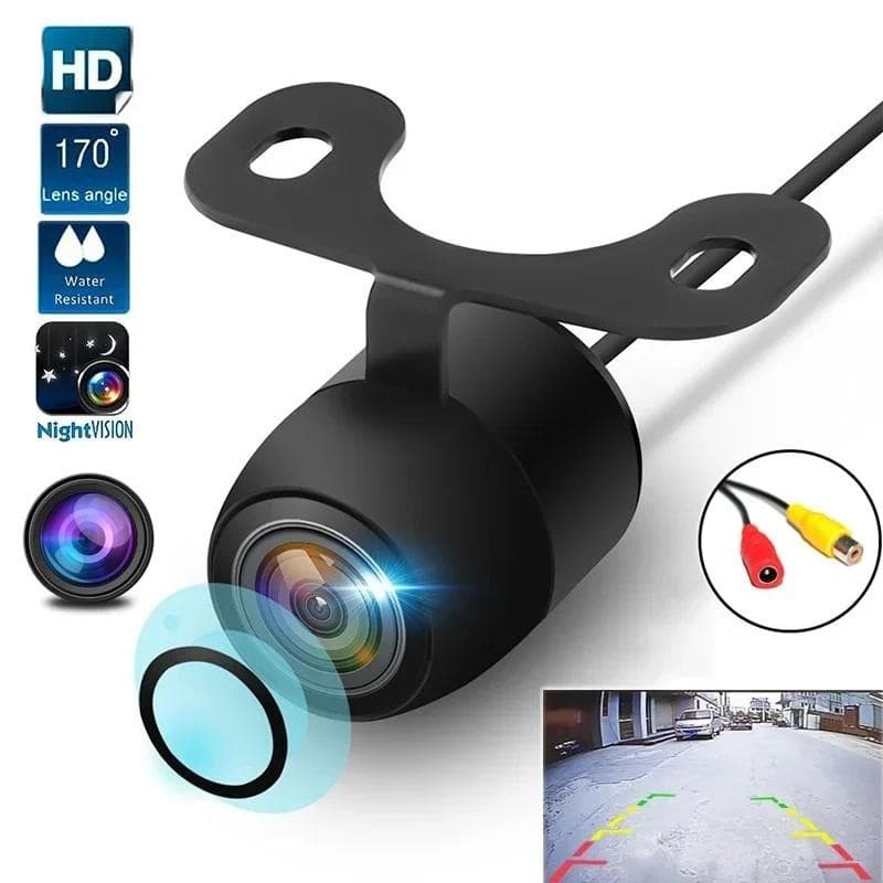 Câmera De Visão Traseira Do Carro HD CCD Noturna Reversa De Estacionamento De Backup 170 Grande Angular