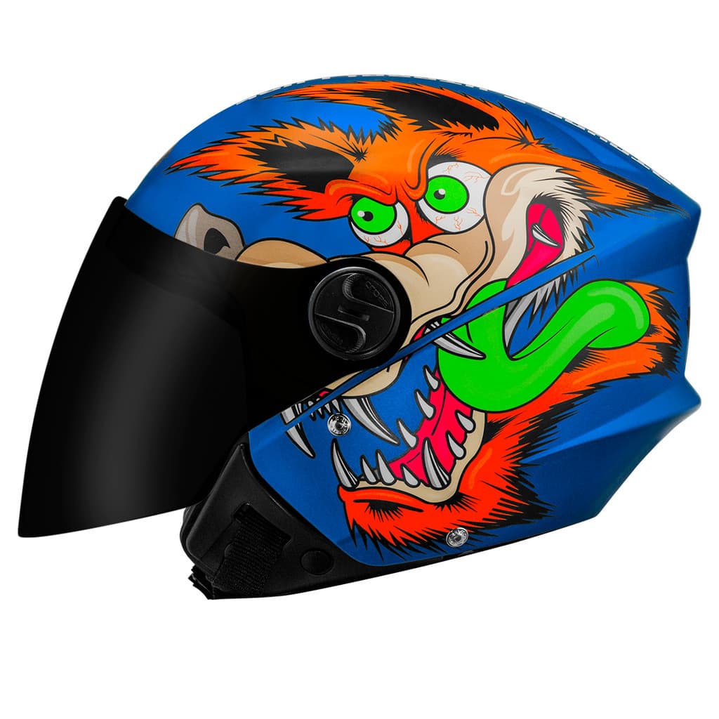 Capacete Aberto Coyote Moto Feminino Masculino Pro Tork New Liberty Three 3 Fosco Viseira Fumê Lançamento
