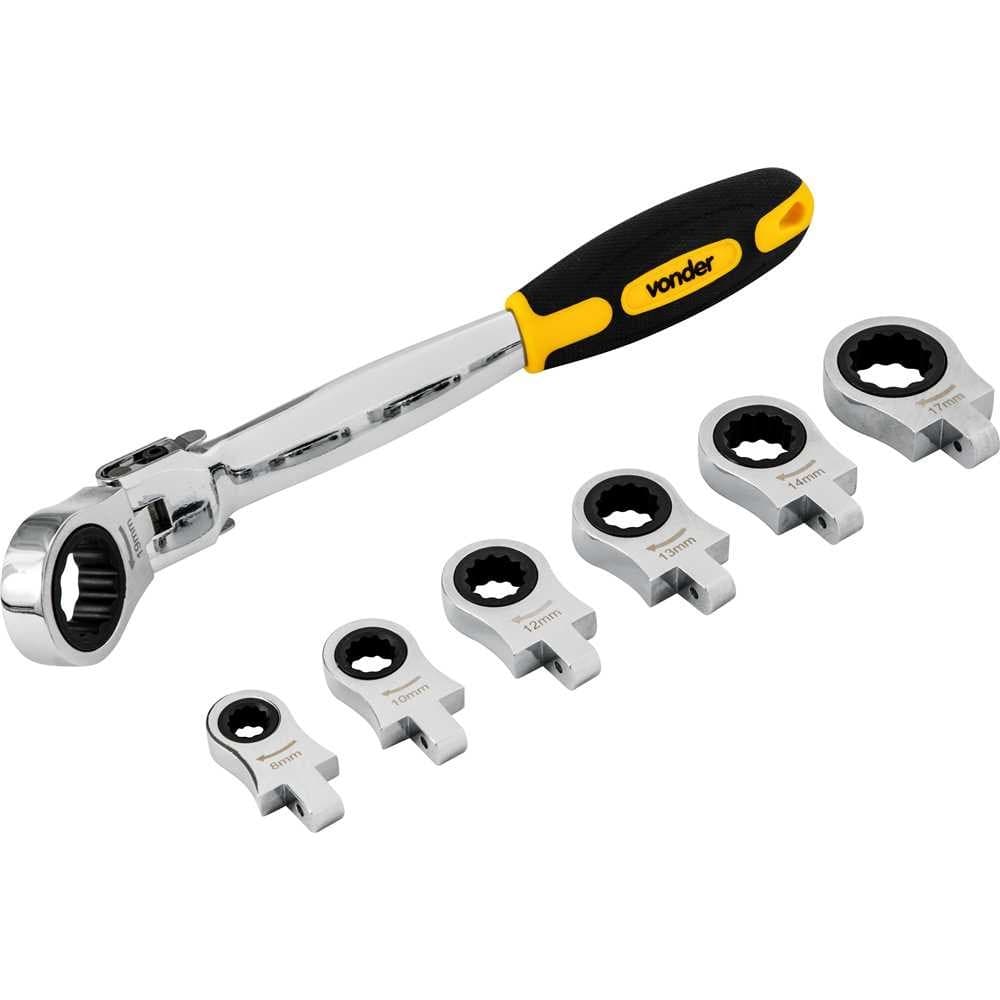 Jogo Chaves Estrela Catraca 8 a 19mm Vonder