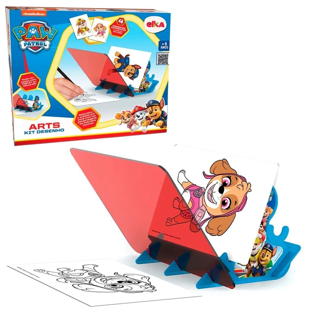 Brinquedo De Pintura Patrulha Canina Arts Desenho Mágico Divertido Educativo - Elka Brinquedos