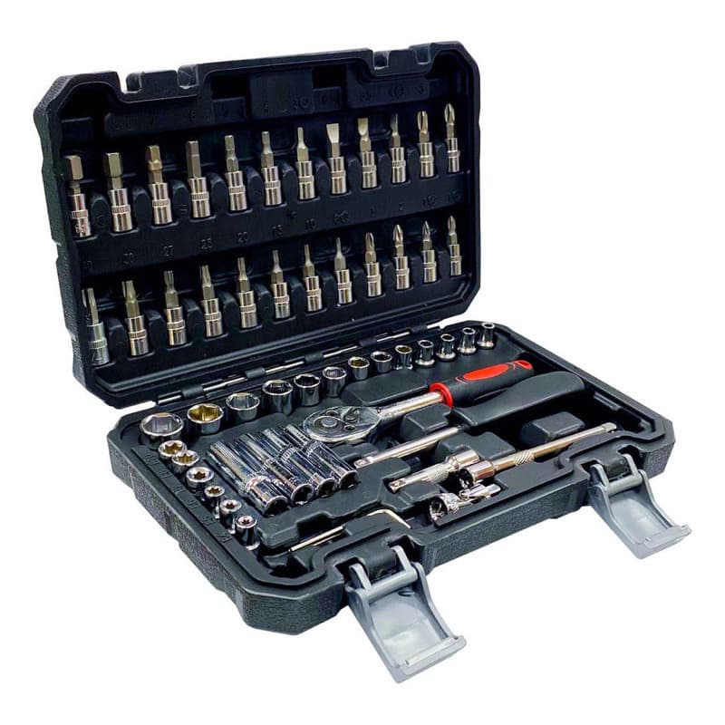 Jogo de Soquete Chave Catraca Combinada Allen Maleta 57 Pcs