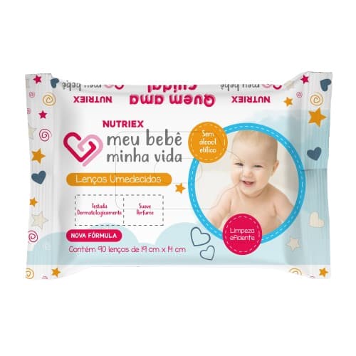 Lenço Umedecido Meu Bebê Minha Vida – 90 Unidades