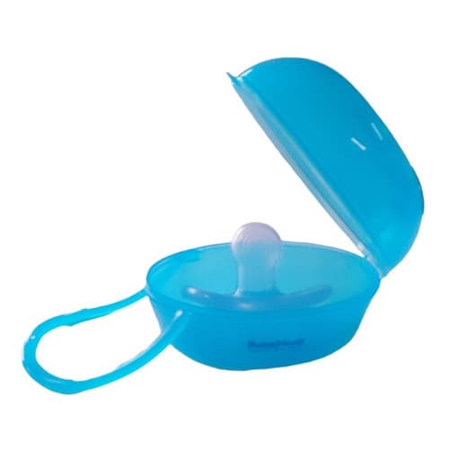 Chupeta Calmante Bico Simétrico Reto 100% Silicone mais 1 Porta Chupeta Baby Nany