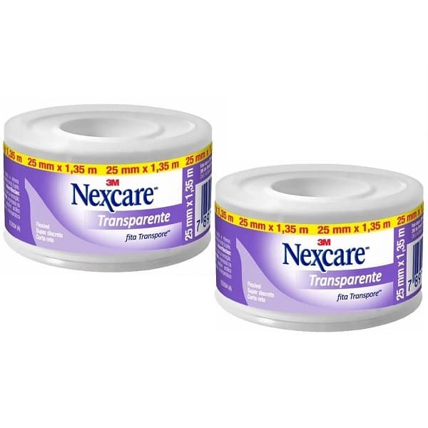 Kit com 2 Fita Transparente Nexcare 25MM X 1,35M 3M