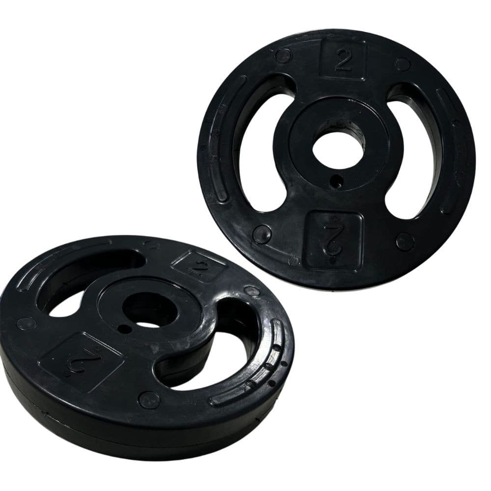 Kit 2 Anilhas Academia Musculação Treino 4kg Pilates Fitness