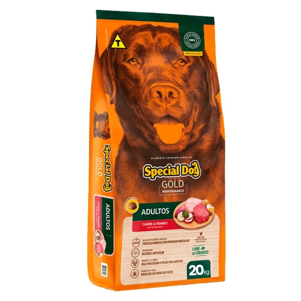 Ração Special Dog Gold Performance Frango e Carne - 20 kg