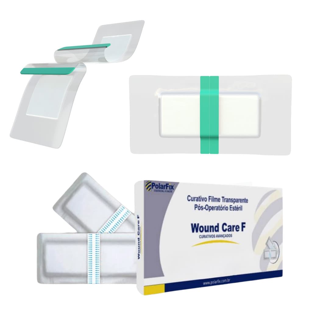 Curativo Filme Transparente Pós-Operatório Estéril 10X25 Cm Kit C/10 Unidades