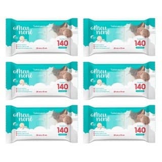 Kit c/6 Toalhas Umedecidas Meu Nenê (840 unidades)