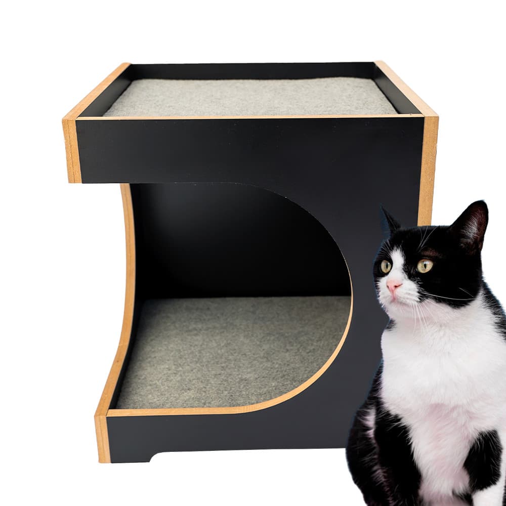 Toca para Gato e Cachorro em MDF 15mm Laminado REFORÇADO Premium Mobiliário Elegante Casa para Gato
