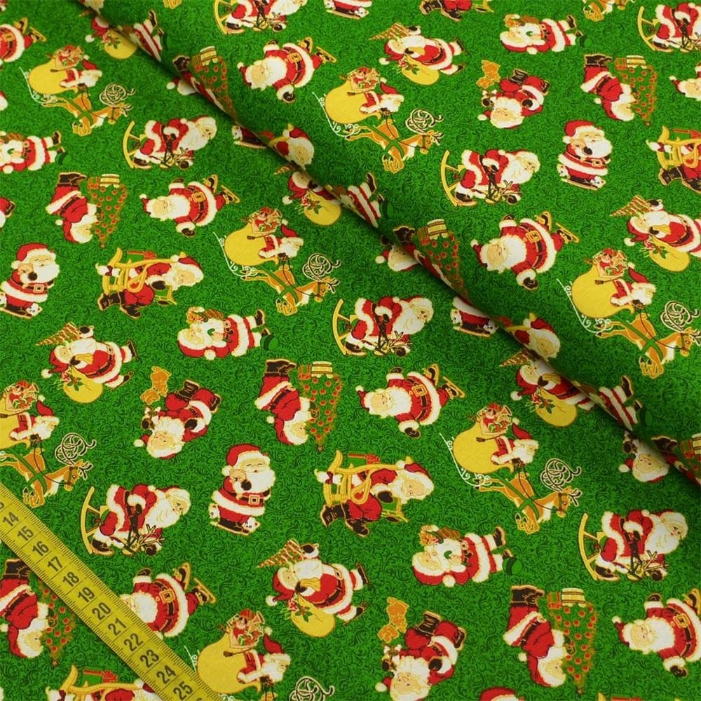 Tecido Natal para Patchwork - Santa Claus Cor 2409 (0,50x1,40)