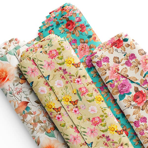 Tecido Tricoline  Estampado 0,50x1,50 Flores Diversas Rosas Artesanato Insetos Patchwork Bolsa Pano