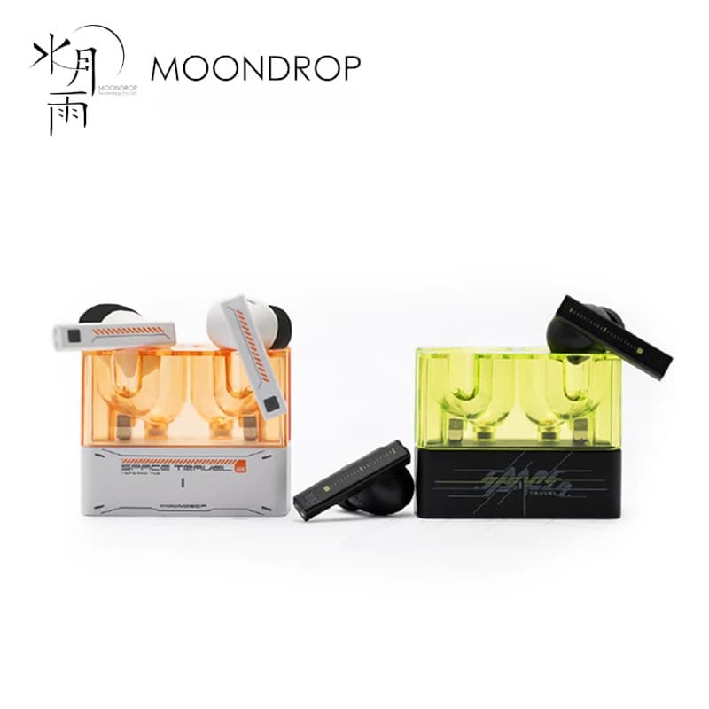 MOONDROP Space Travel 2 Fone De Ouvido HiFi Com Cancelamento De Ruído TWS Wiress Bluetooth 6.0 ANC Modo De Jogo De Baixa