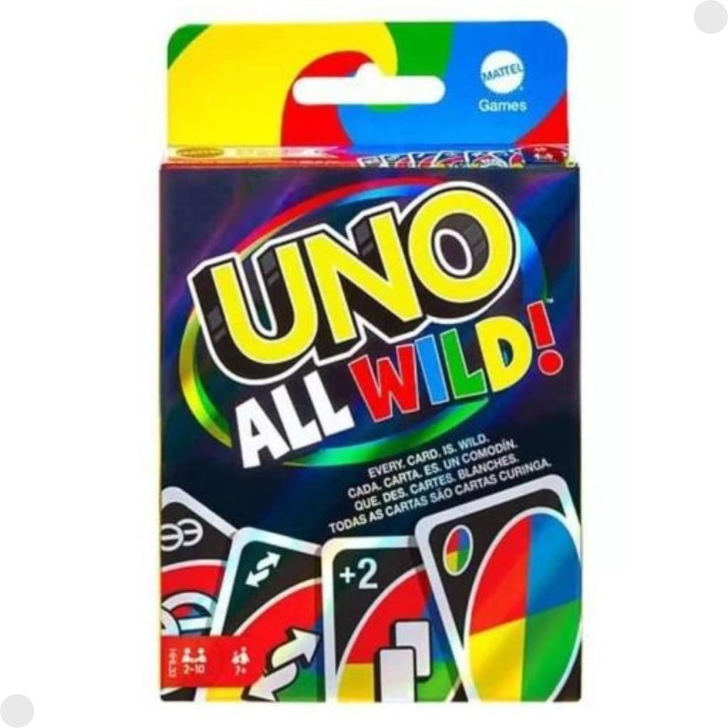 UNO All Wild Jogo de Cartas 112 Cartas Mattel Original Baralho para Família e Amigos HHL33