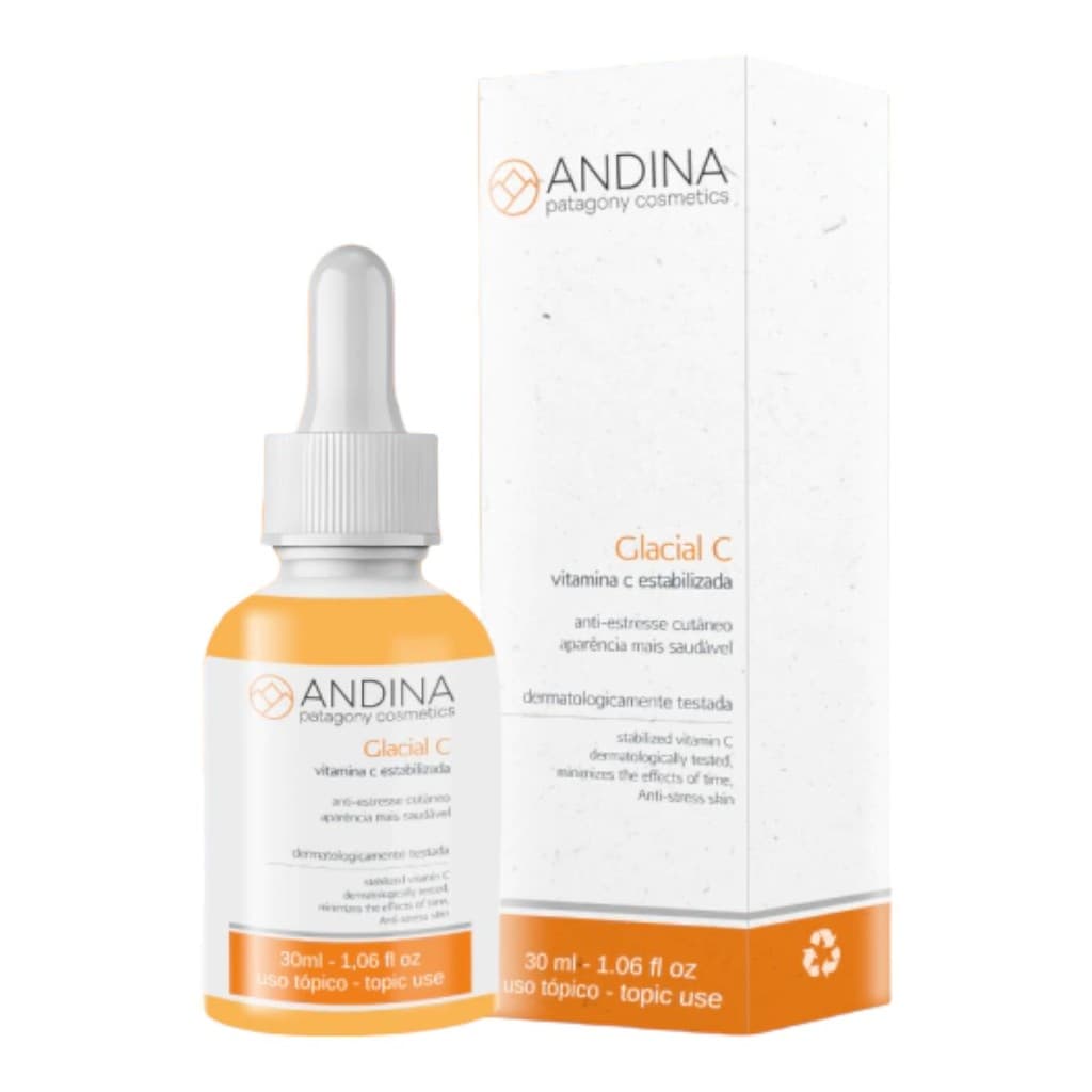 Vitamina C Estabilizada Glacial C Anti Estresse Cutâneo 30ml Andina