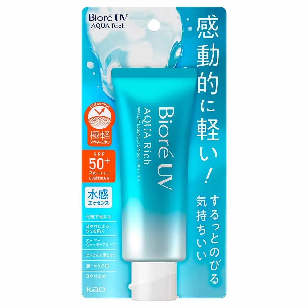 BIORE Protetor Solar Uv Aqua Rich Watery Essence FPS 50 Para Branqueamento 70g
