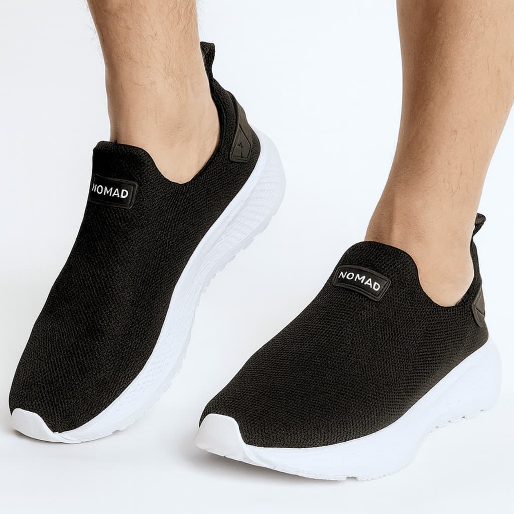 Kit Tênis Masculino Tenis Meia Feminino Slip On Sem Cadarço Tênis Meia Super Leve Esportivo