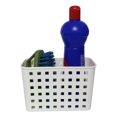 Cesta Multiuso Com Ventosa Alta Lavanderia Cozinha