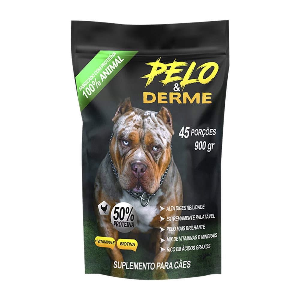 Suplemento Alimentar Para Cachorro Pelo e Derme 900G | Cachorro Saudavel