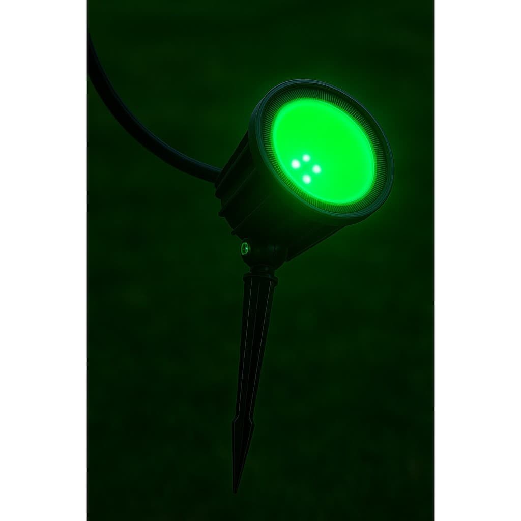 Luminárias Espeto de Jardim Led 7w Verde Luz de LED Jardim Refletor para Plantas a prova d'agua | Refletor jardim verde