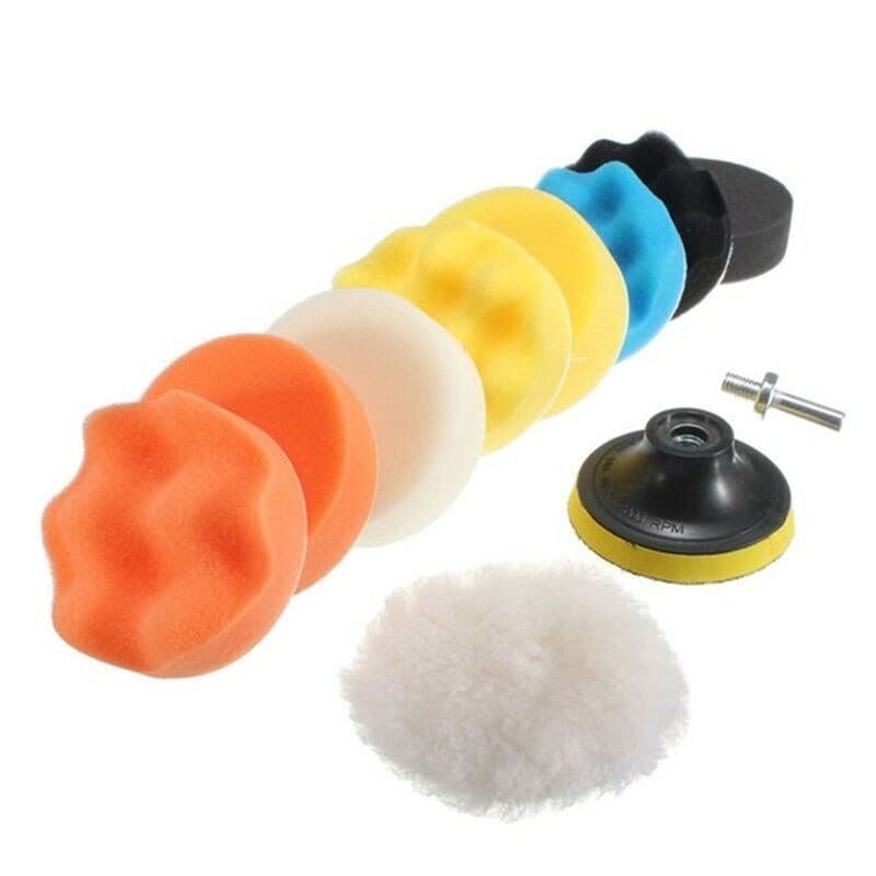 Esponja De Polimento De Carro De 3 Polegadas 7/8/11Pcs Conjunto De Almofadas Cera Para Polidor Kit Roda