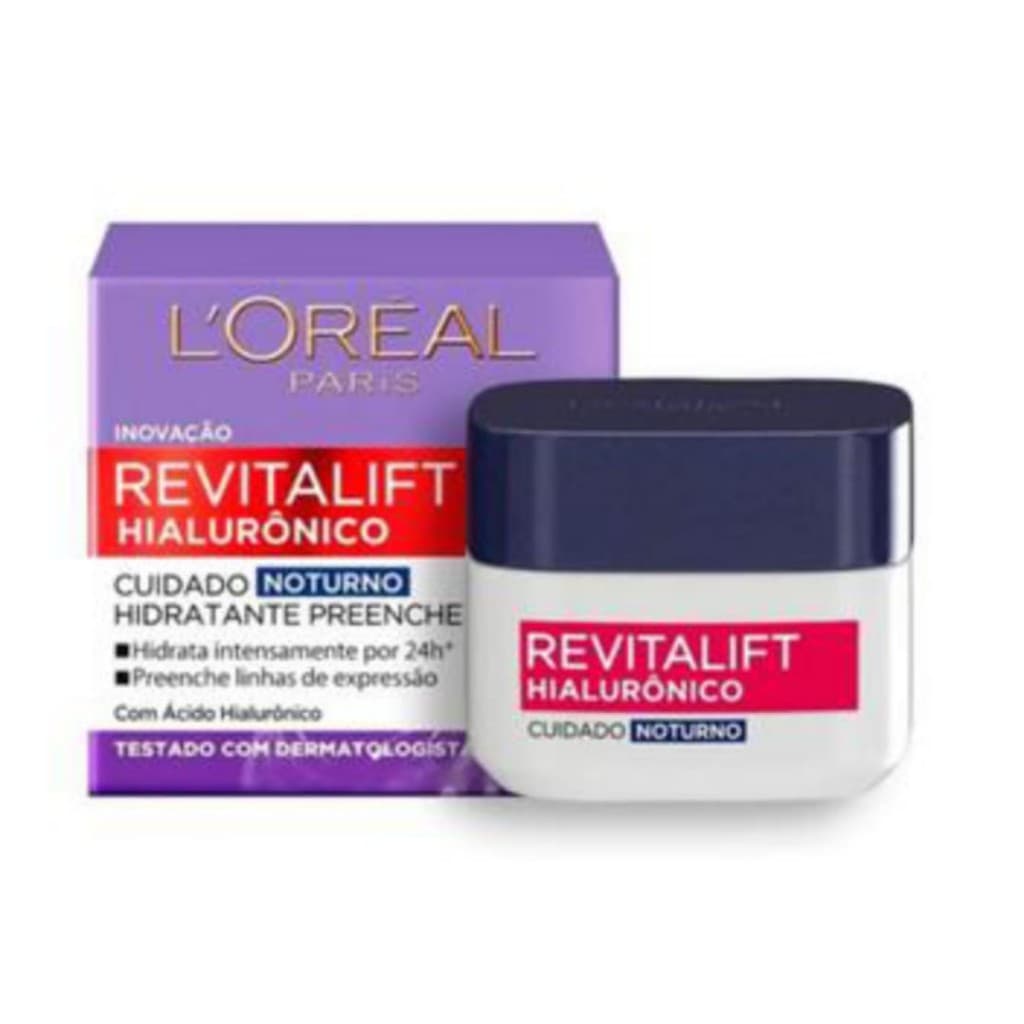 Creme Anti-idade Loreal Paris Revitalift Hialurônico Noturno