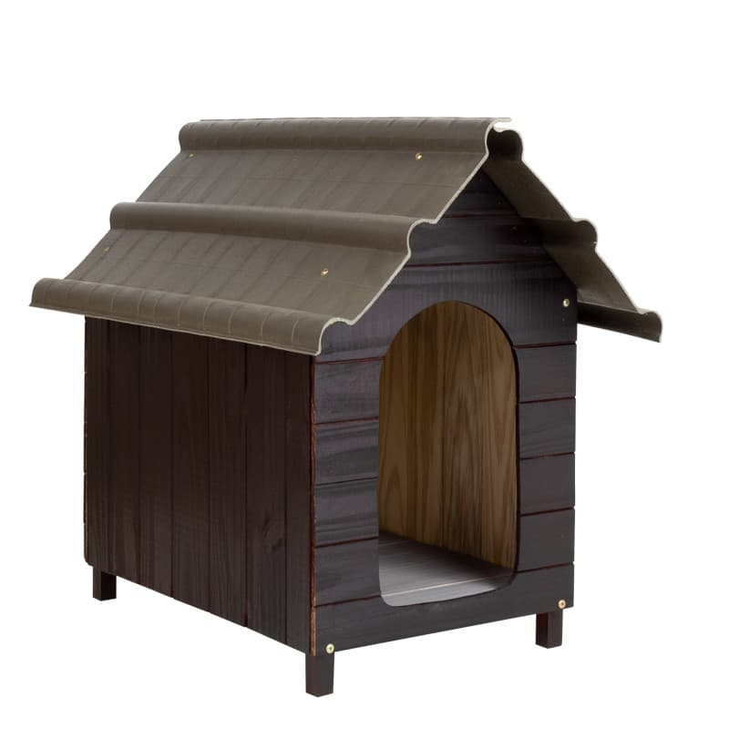 Casa Casinha De Cachorro com Telhado Ecológico Mini N1 Cor Tabaco