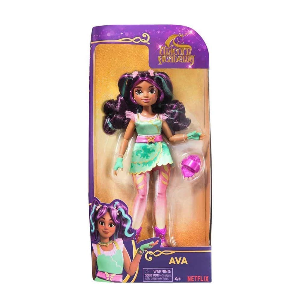 Boneca Articulada Ava de 24cm - Academia Unicórnio