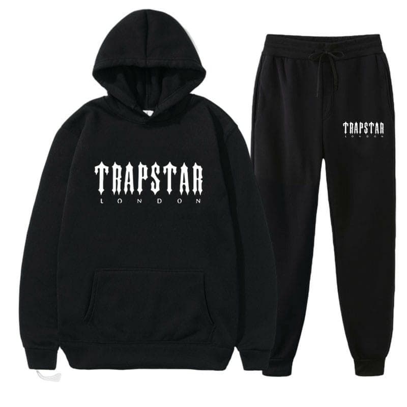 Conjunto Moletom TRANP Blusa de Frio Capuz e Bolso + Calça de moletom Flanelado