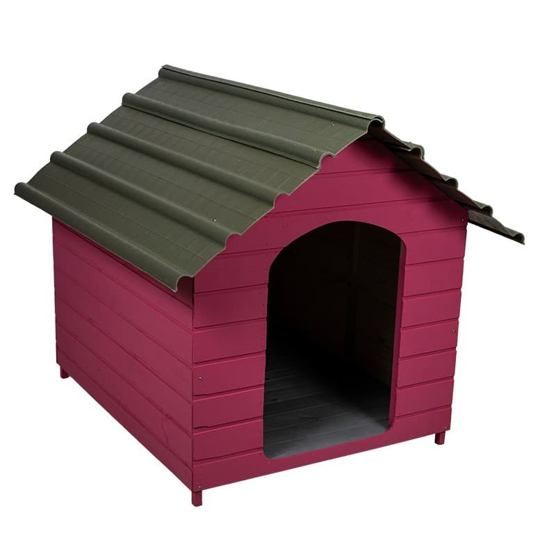 Casa Casinha De Cachorro com Telhado Ecológico Gigante N6 Cor Rosa