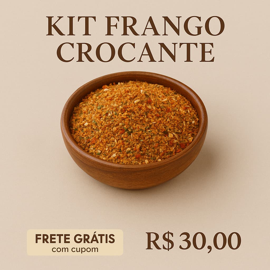 Tempero Frango Crocante Alho e ervas 100g– BOM TEMPERO Frete Grátis com Cupom.