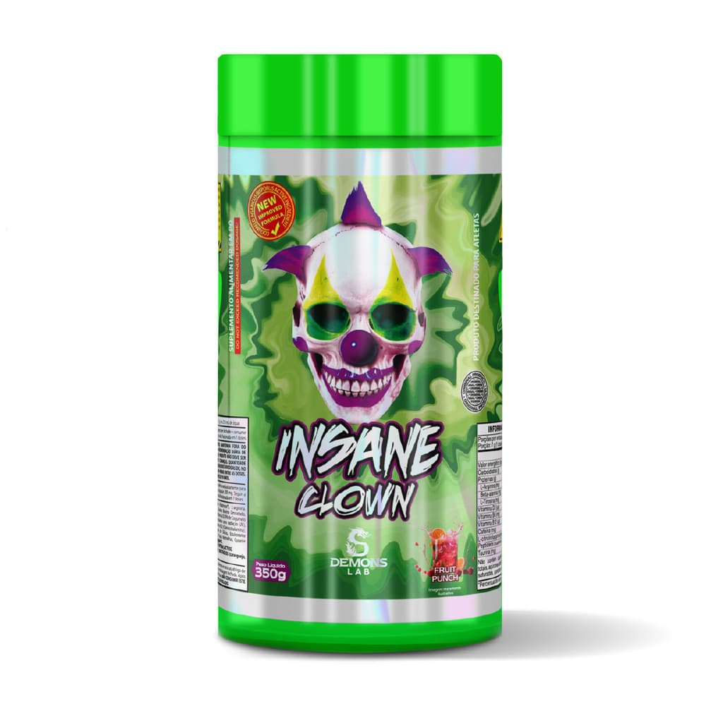 Pré Treino Insane Clown 350g Demons Lab Frutas Vermelhas