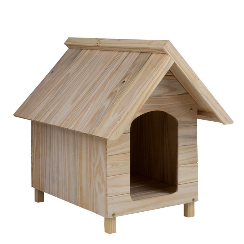 Casa Casinha De Cachorro em Madeira Sem Pintura Média N3