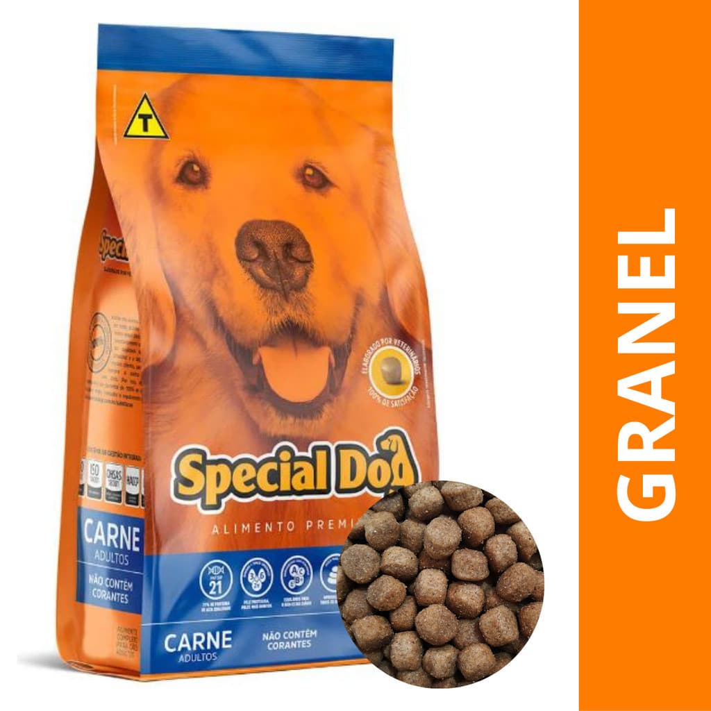Ração Special Dog Carne para Cães Adultos a Granel Ração Cachorro