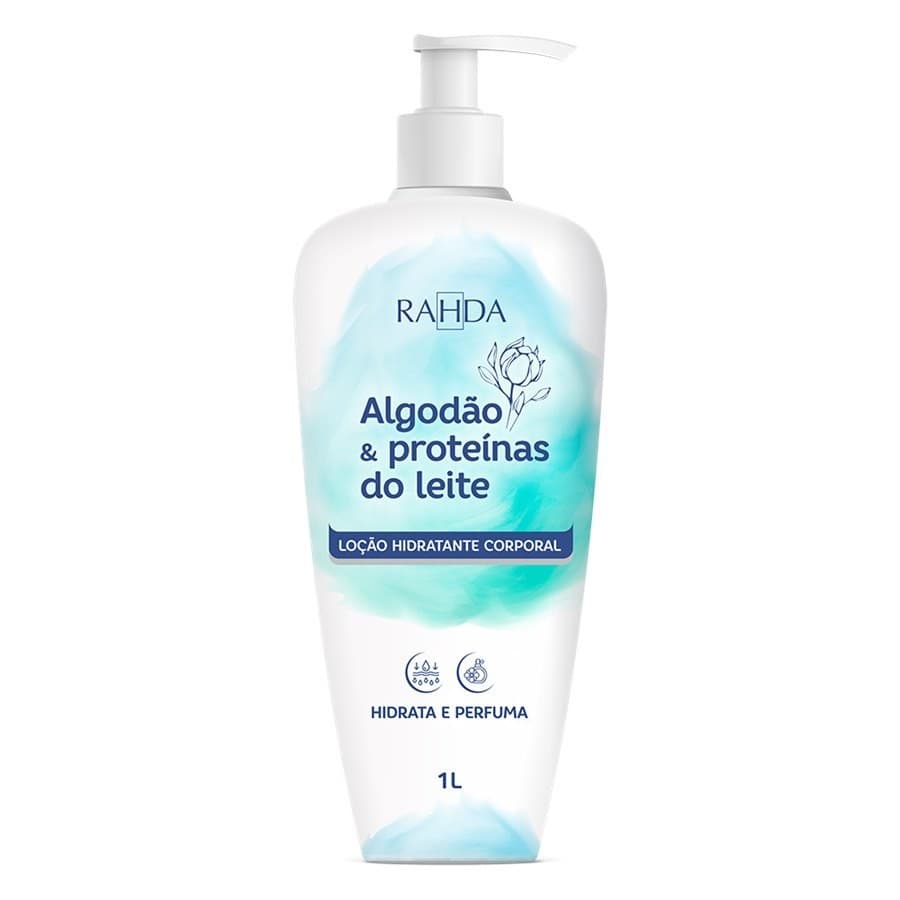 Loção hidratante Corporal Algodão e Proteínas do Leite 1L Rahda