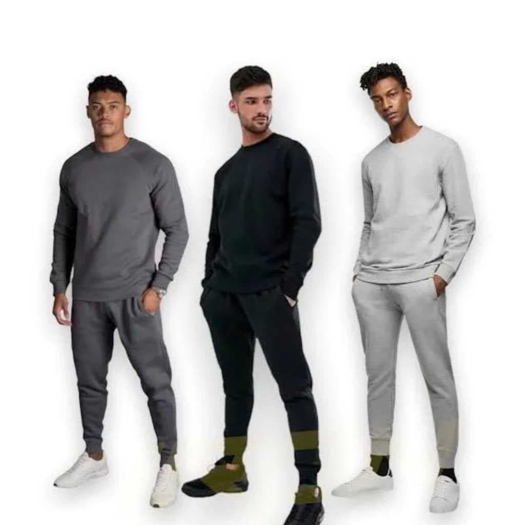 Conjunto calça jogger mais Blusa Manga Comprida Moletom Cores Novas.