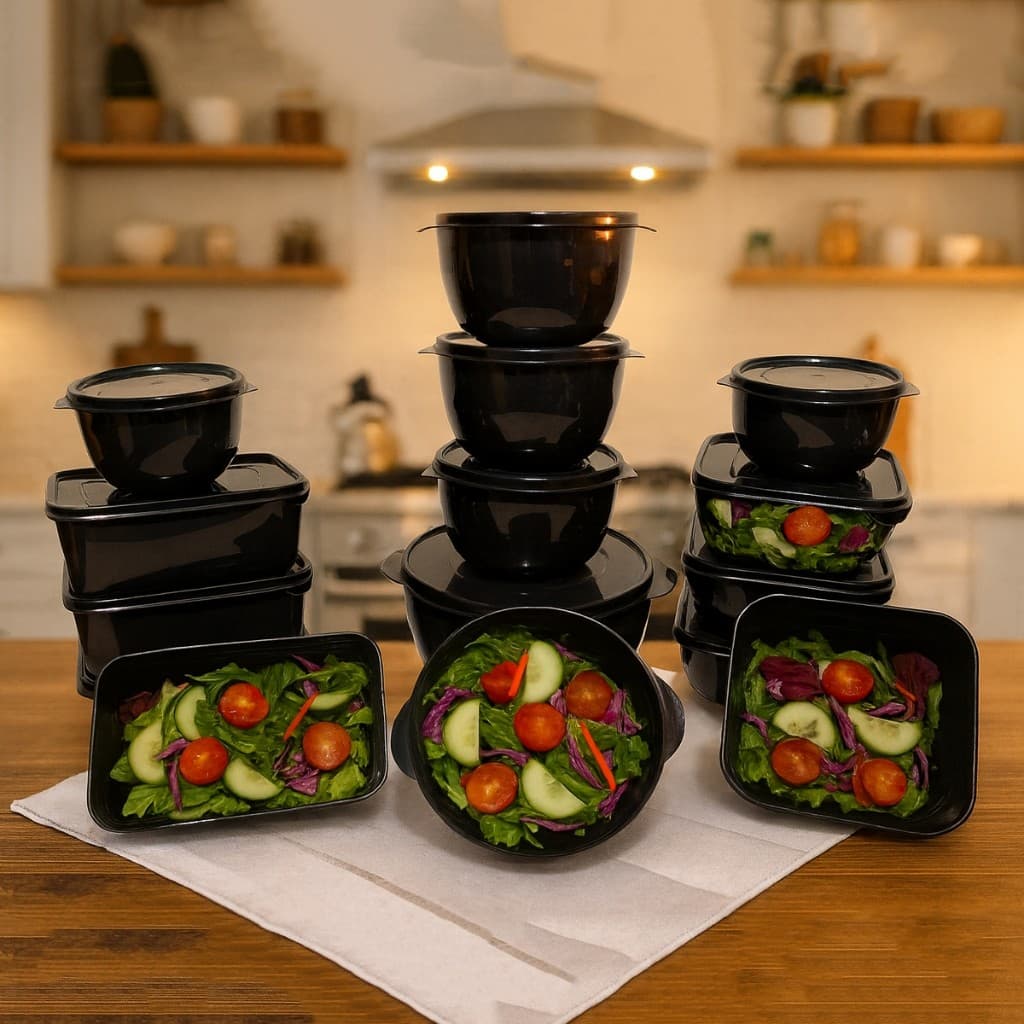 Jogo 15 Potes Organizador Para Cozinha Alimentos Color Vasilha Multiuso Bowll Boll