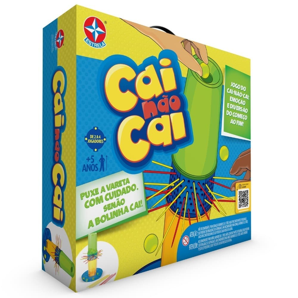 JOGO CAI NÃO CAI ESTRELA PEGA VARETAS BOLINHAS BRINQUEDO INFANTIL ESTRATÉGIA FAMÍLIA EQUILÍBRIO PAU
